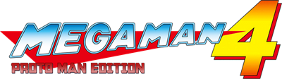 Mega Man 4: Proto Man Edition - Clear Logo (World) - 1000x280