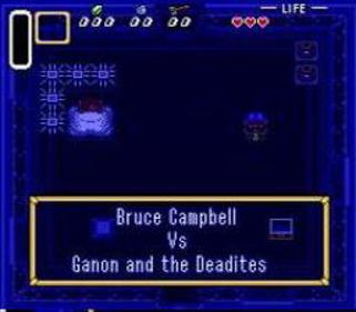 Bruce Campbell Vs Ganon and the Deadites - Screenshot - Game Title (World) - 256x224