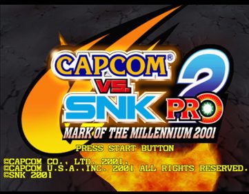 Capcom Vs SNK 2 PRO - Screenshot - Game Title (null) - 1280x996