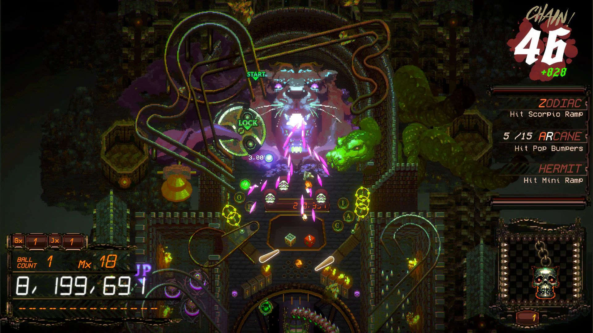 Illustration of Demon's Tilt: Occult Pinball Action