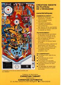 L'Hexagone - Advertisement Flyer - Back (France) - 850x1178