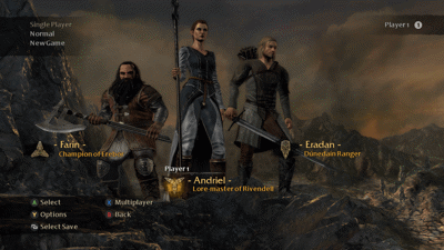 The Lord of the Rings: War in the North: Legacy Edition - Screenshot - Game Select (World) - 1920x1080