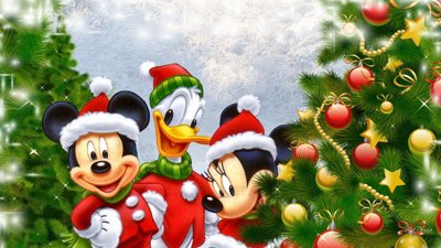 Mickey Mouse Happy Chrismas 2022 - Fanart - Background (null) - 1920x1080