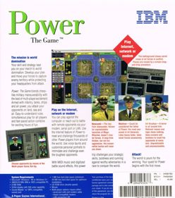 Power: The Game - Box - Back (North America) - 707x800