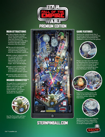Star Wars: Fall of the Empire - Advertisement Flyer - Back (null) - 850x1100