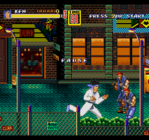 Kung Fu Man in Streets of Rage 2 - Screenshot - Gameplay (United States) - 256x240
