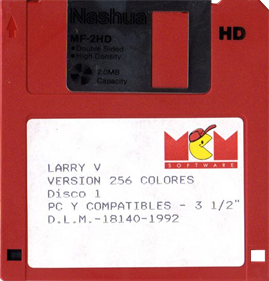 Leisure Suit Larry 5: Passionate Patti Does a Little Undercover Work - Disc (Spain) - 523x546