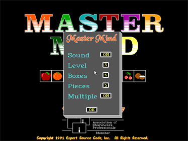 Master Mind (Expert Source Code) - Screenshot - Game Title (World) - 640x480