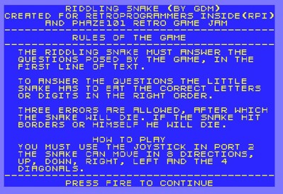 Riddling Snake - Screenshot - Game Title (null) - 626x428