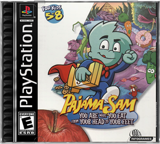 Pajama Sam: You Are what You Eat from Your Head to Your Feet - Box - Front - Reconstructed (North America) - 687x617