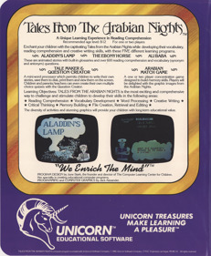 Tales from the Arabian Nights - Box - Back (North America) - 1402x1703