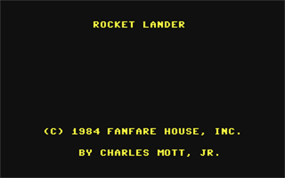 Rocket Lander - Screenshot - Game Title (null) - 320x200