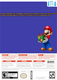 Devil Mario Winter Special Wii - Box - Back (North America) - 486x679