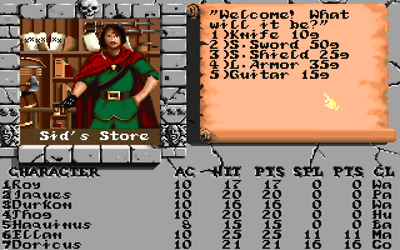 The Bard's Lore II: The Dark Tower - Screenshot - Gameplay (null) - 320x200