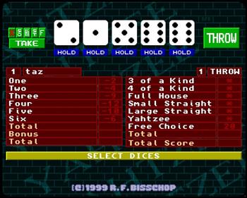 Yahtzee(R. F. Bisschop) - Screenshot - Gameplay (null) - 649x521