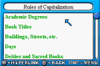 Pocket Professor: KwikNotes Volume One - Screenshot - Gameplay (null) - 240x160