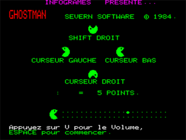 Ghostman - Screenshot - Game Title (France) - 640x480