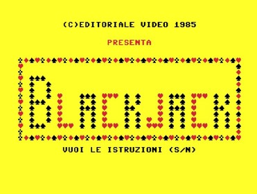 Blackjack (Editoriale Video) - Screenshot - Game Title (null) - 689x521