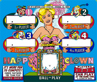 Happy Clown - Arcade - Marquee (null) - 567x480