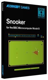 Snooker (Acornsoft) - Box - 3D (United Kingdom) - 620x1020