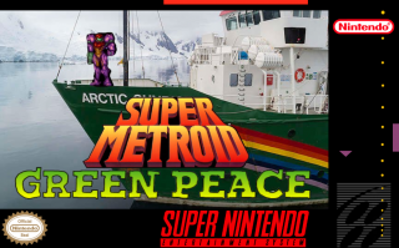 Super Metroid: Green Peace - Fanart - Box - Front (World) - 320x199