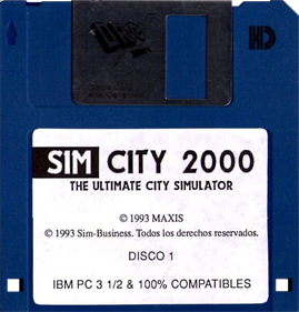 SimCity 2000 - Disc - 701x730