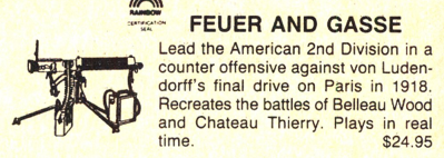 Feuer and Gasse - Advertisement Flyer - Front (North America) - 598x213