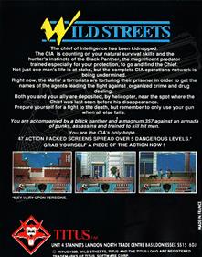 Wild Streets - Box - Back (Europe) - 904x1149