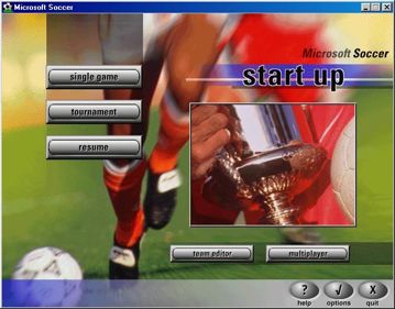 Microsoft Soccer - Screenshot - Game Title (North America) - 646x505