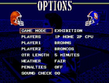 Dan Marino's Powerplay Football - Screenshot - Game Select (North America) - 577x437