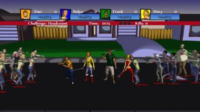 Samurai vs Zombie - Screenshot - Gameplay (World) - 1000x562