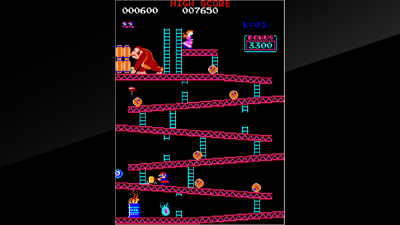 Arcade Archives DONKEY KONG - Screenshot - Gameplay (World) - 1280x720