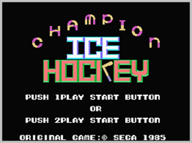 Champion Ice Hockey - Screenshot - Game Title (World) - 256x192