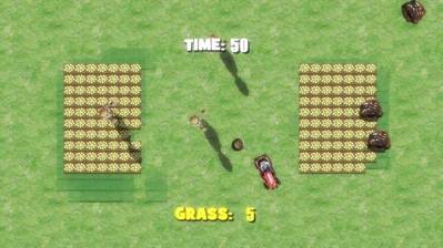 Lawnmower vs Zombies - Screenshot - Gameplay (World) - 1000x562
