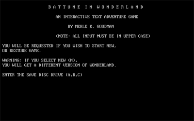 Battune in Wonderland - Screenshot - Game Title (null) - 640x400