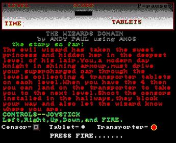 The Wizards Domain - Screenshot - Game Title (null) - 654x532