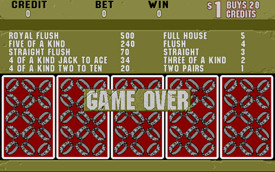 Bad Dog Poker - Screenshot - Game Over (null) - 640x401