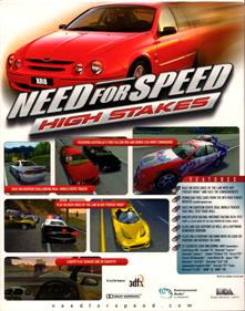 Need for Speed: High Stakes - Box - Back (Australia) - 1592x2024