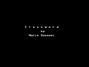 Crossword (Editronica) - Screenshot - Game Title (null) - 673x511