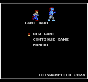 Fami Dave - Screenshot - Game Title (World) - 299x280