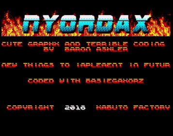 Nyordax - Screenshot - Game Title (null) - 526x414