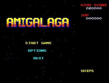 AmiGalaga - Screenshot - Game Title (null) - 689x525