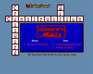 Crossword Construction Set - Screenshot - Game Title (null) - 703x556