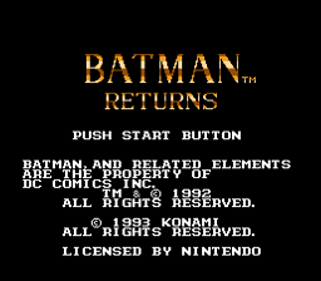 Batman Returns Dark Edition - Screenshot - Game Title (null) - 256x224