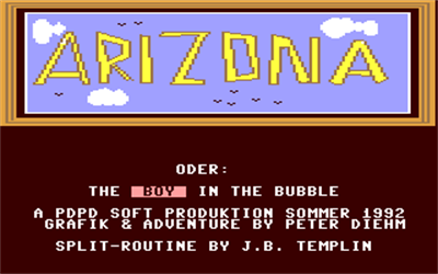 Arizona: The Boy in the Bubble - Screenshot - Game Title (Germany) - 320x200