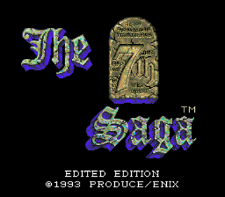 The 7th Saga: Edited Edition - Screenshot - Game Title (null) - 256x224