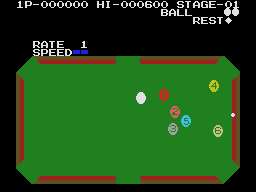Illustration of Konami's Billiards