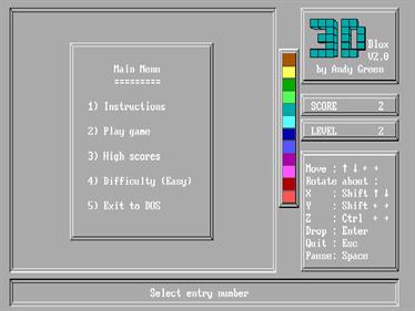 3D Blox - Screenshot - Game Select (null) - 640x480