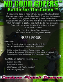 No Good Gofers: Battle For The Green - Advertisement Flyer - Back (null) - 2048x2650