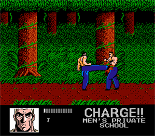 Sakigake!! Otoko Juku: Shippuu Ichi Gou Sei - Screenshot - Gameplay (World) - 256x224